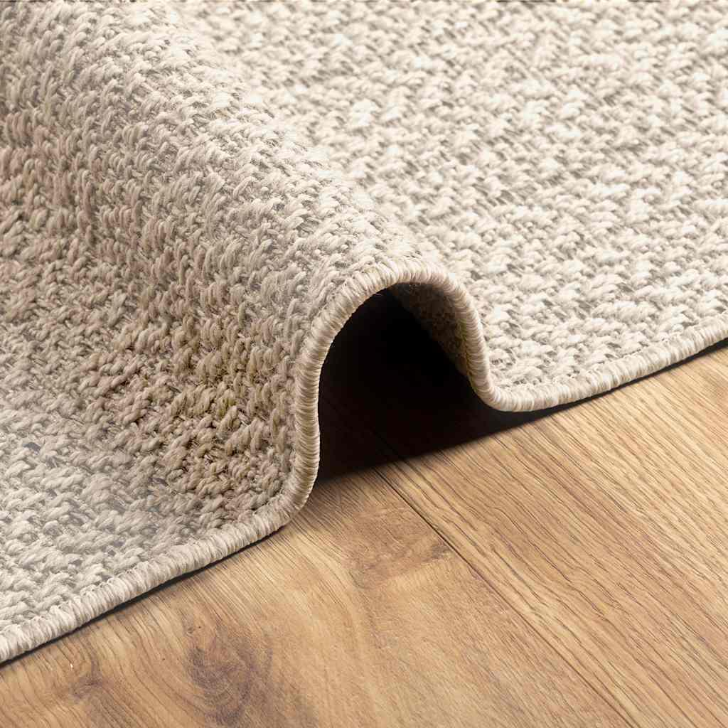 Gulvtæppe ZIZUR 120x170 cm jute-look indendørs og udendørs