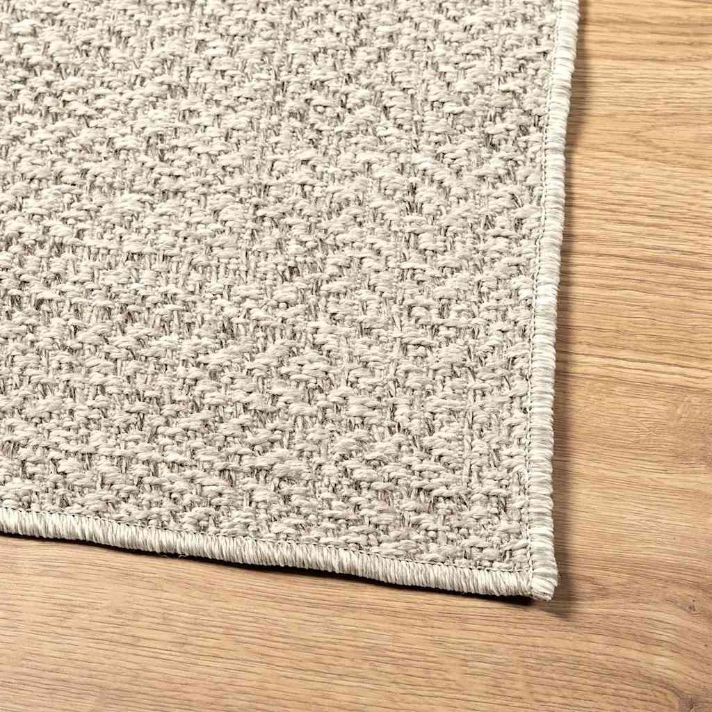 Gulvtæppe ZIZUR 120x170 cm jute-look indendørs og udendørs