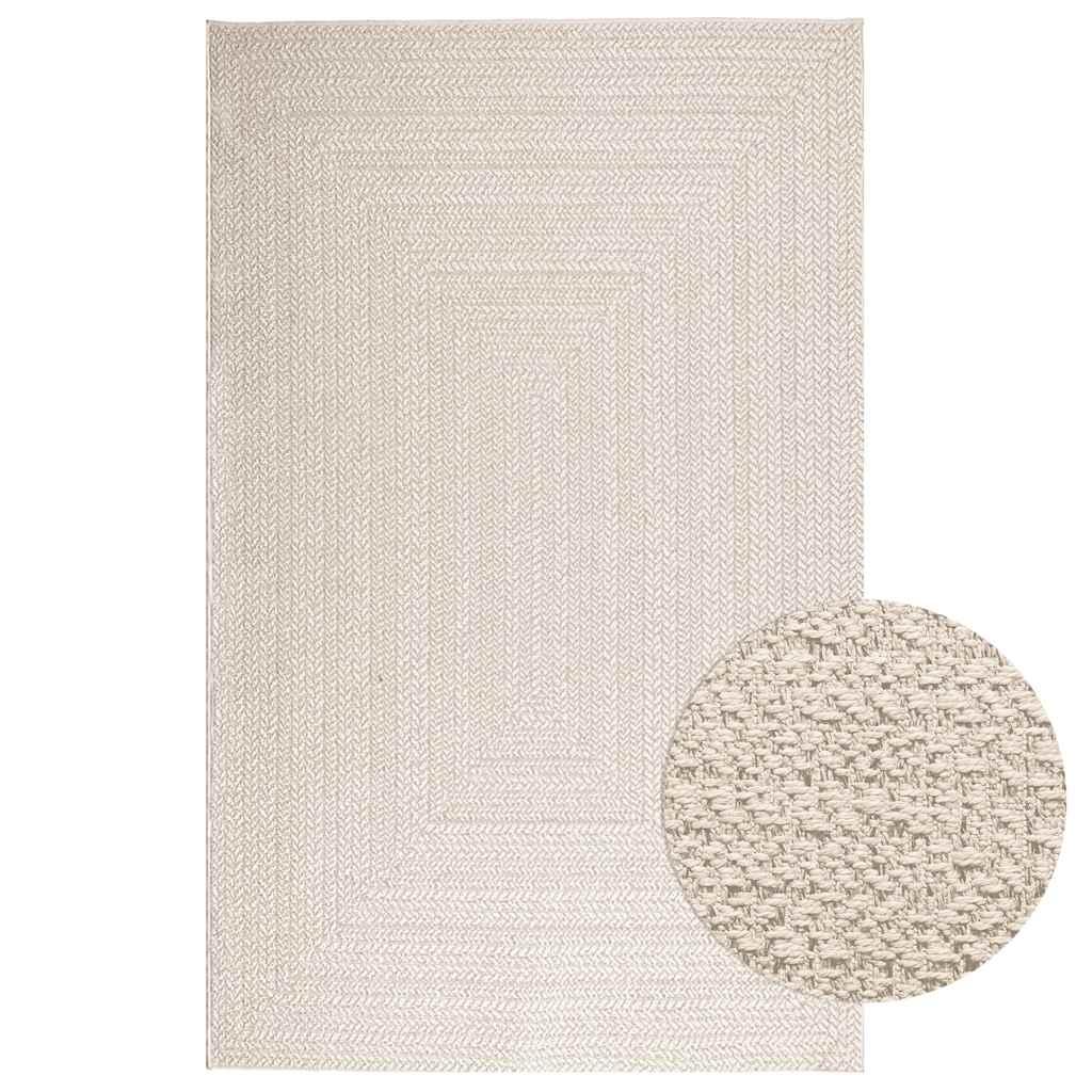 Gulvtæppe ZIZUR 160x230 cm jute-look indendørs og udendørs