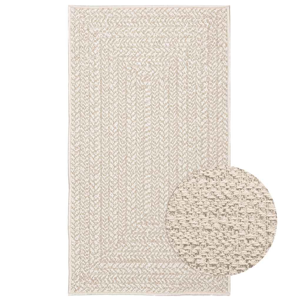 Gulvtæppe ZIZUR 60x110 cm jute-look indendørs og udendørs