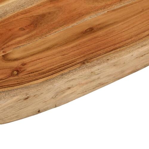 Bordplade til badeværelse 80x60x3,8 cm rektangulær akacietræ