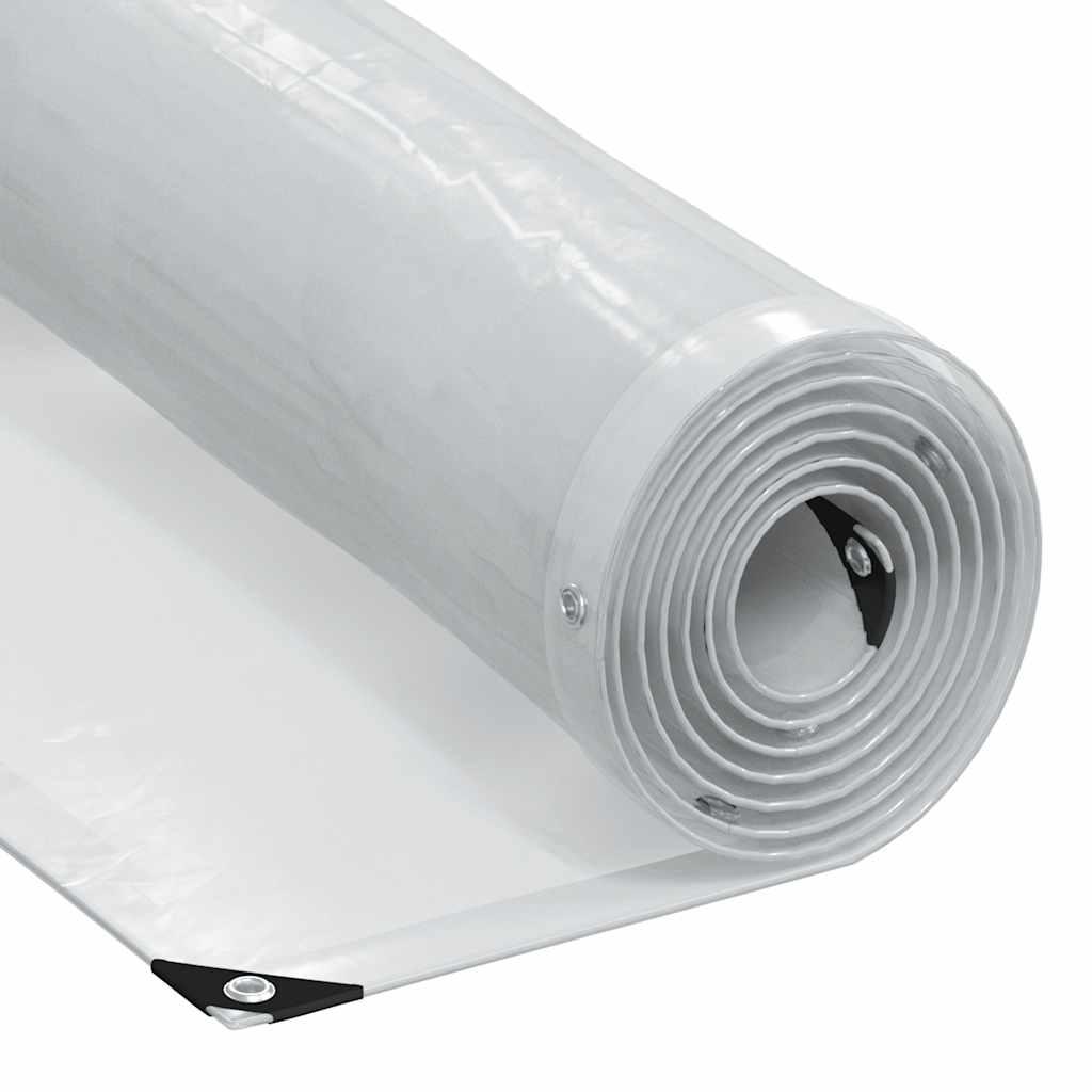 Klar presenning med øjer 4x5 m polyethylen billede