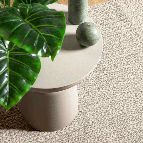 Gulvtæppe ZIZUR 120x120 cm jute-look indendørs og udendørs