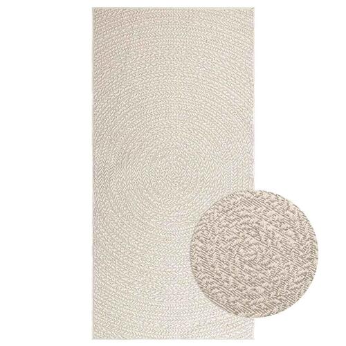 Gulvtæppe ZIZUR 100x200cm jute-look indendørs og udendørs