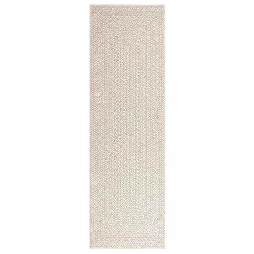 Gulvtæppe ZIZUR 80x250 cm jute-look indendørs og udendørs
