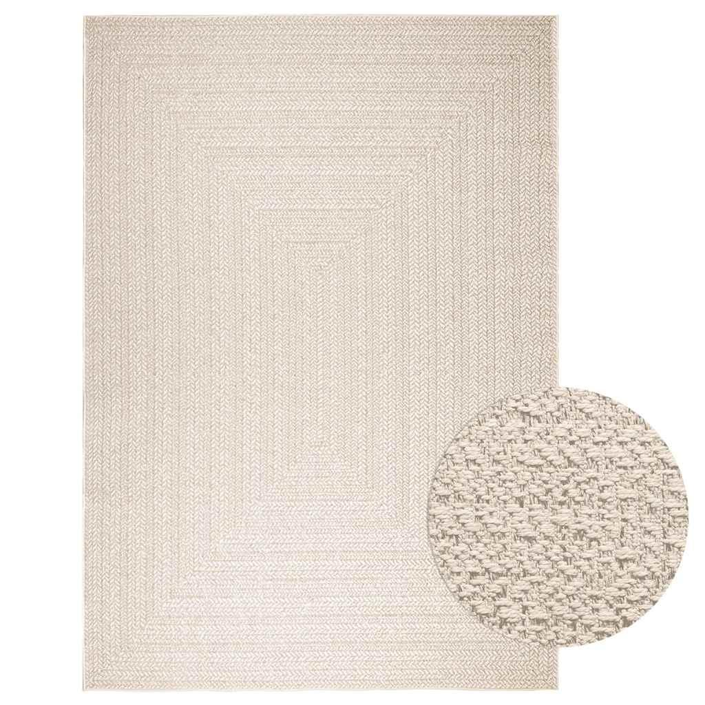 Gulvtæppe ZIZUR 200x290 cm jute-look indendørs og udendørs