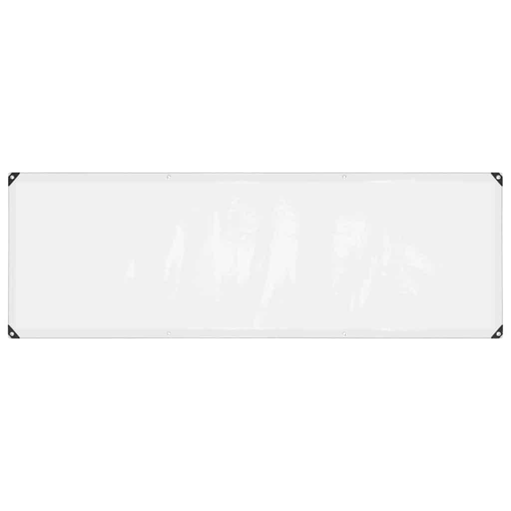 Klar presenning med øjer 1x3 m polyethylen