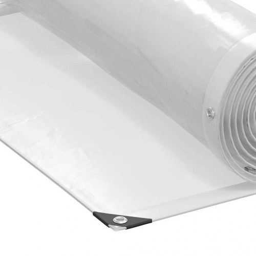 Klar presenning med øjer 1x3 m polyethylen