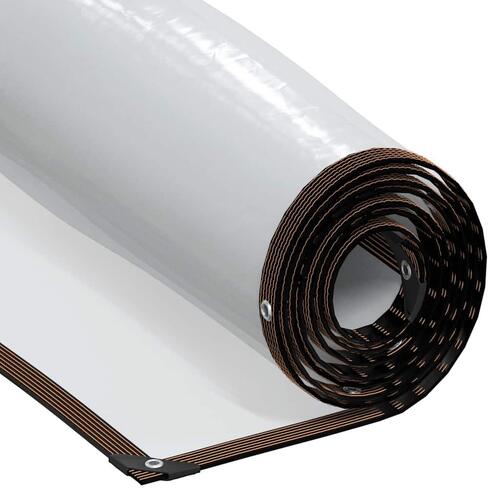 Klar presenning med øjer 8x12 m polyethylen