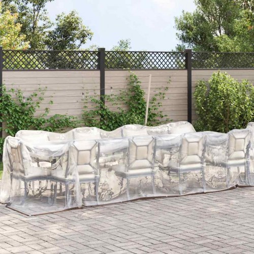 Klar presenning med øjer 2x10 m polyethylen