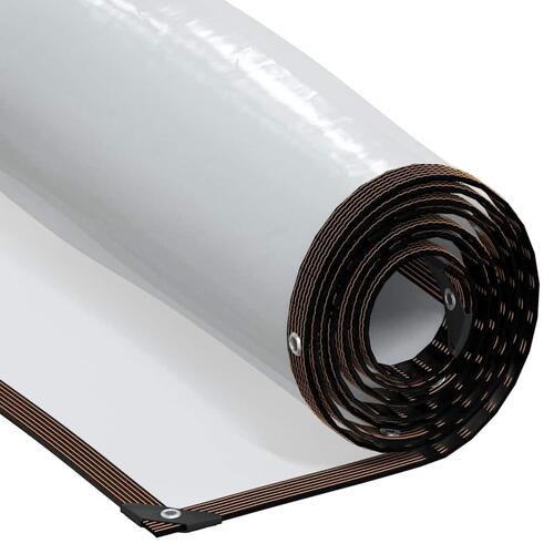 Klar presenning med øjer 5x8 m polyethylen