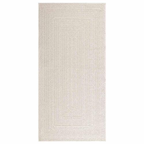 Gulvtæppe ZIZUR 100x200 cm jute-look indendørs og udendørs