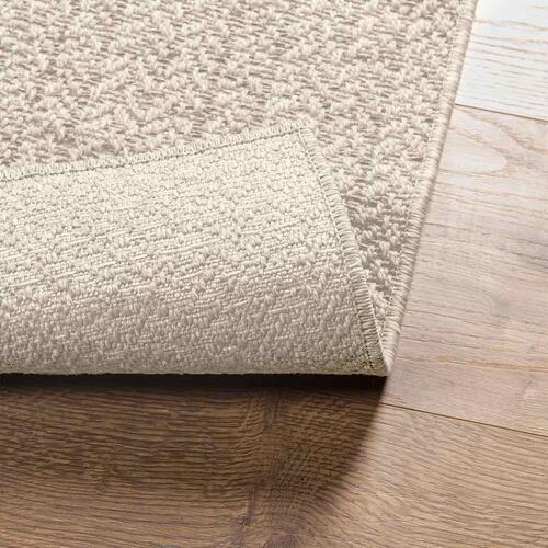 Gulvtæppe ZIZUR 100x200 cm jute-look indendørs og udendørs