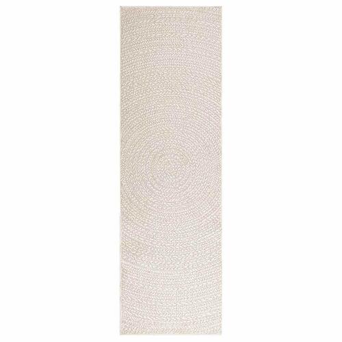 Gulvtæppe ZIZUR 80x250 cm jute-look indendørs og udendørs