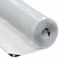 Klar presenning med øjer 10x10 m polyethylen