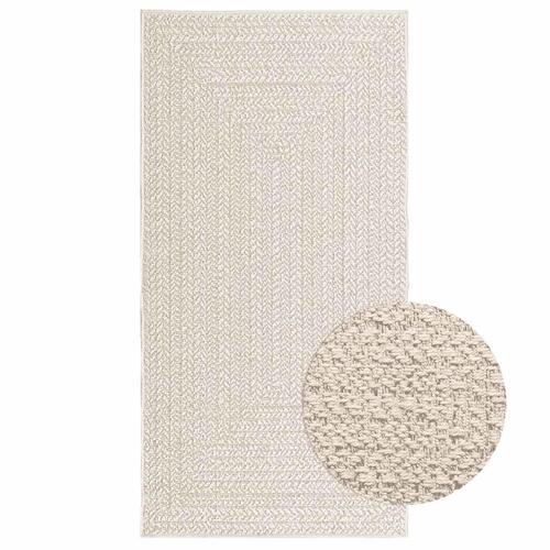 Gulvtæppe ZIZUR 80x150 cm jute-look indendørs og udendørs