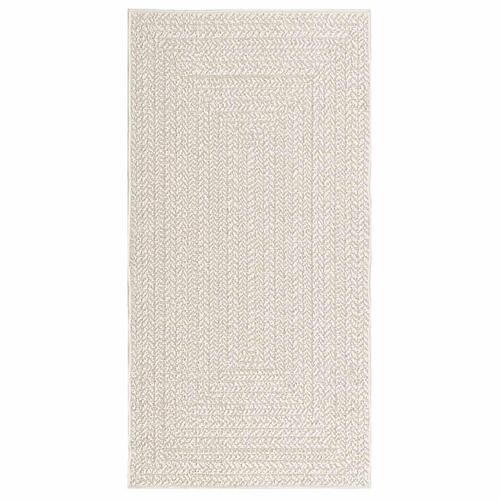 Gulvtæppe ZIZUR 80x150 cm jute-look indendørs og udendørs