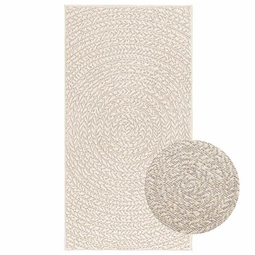 Gulvtæppe ZIZUR 60x110 cm jute-look indendørs og udendørs