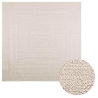 Gulvtæppe ZIZUR 200x200 cm jute-look indendørs og udendørs