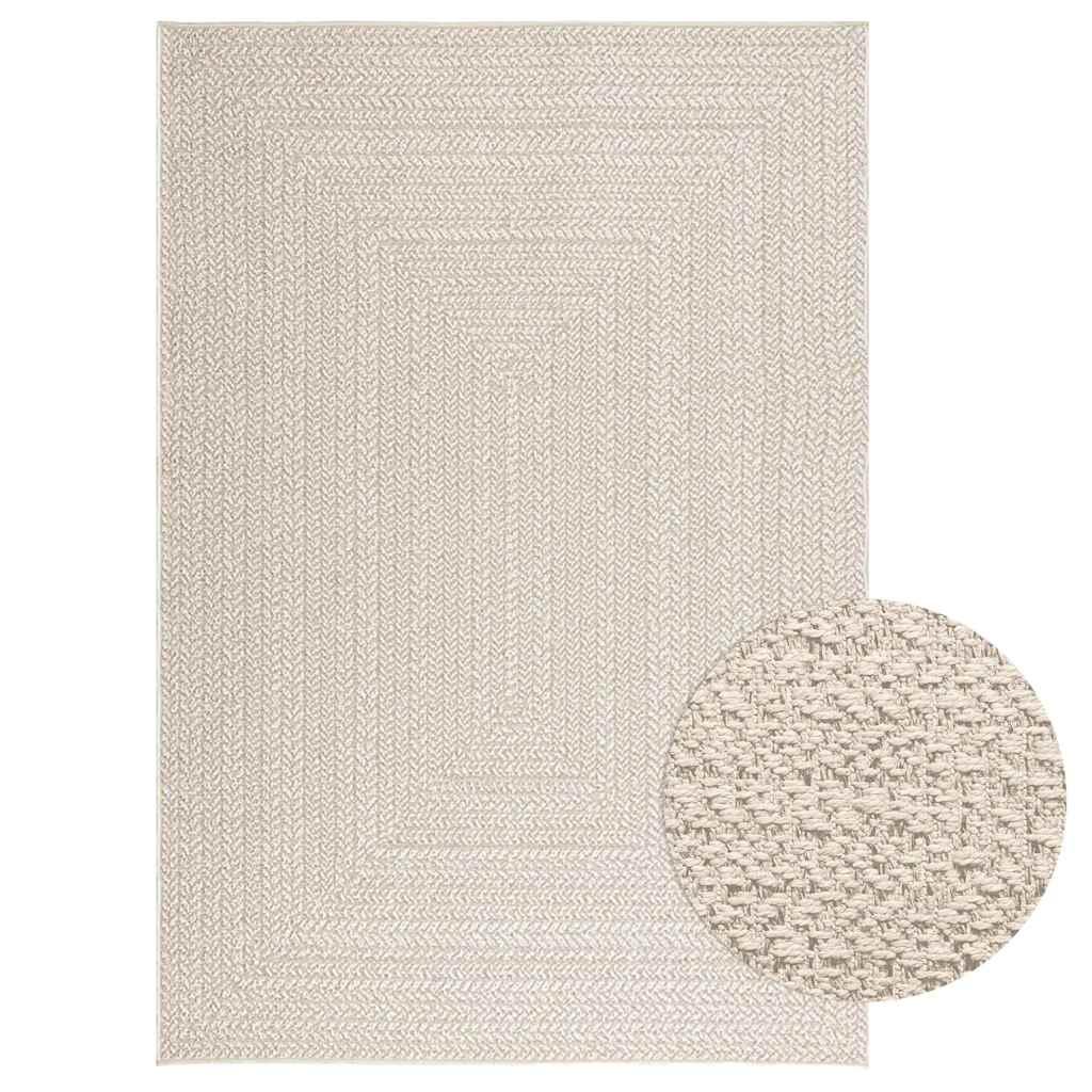 Gulvtæppe ZIZUR 140x200 cm jute-look indendørs og udendørs