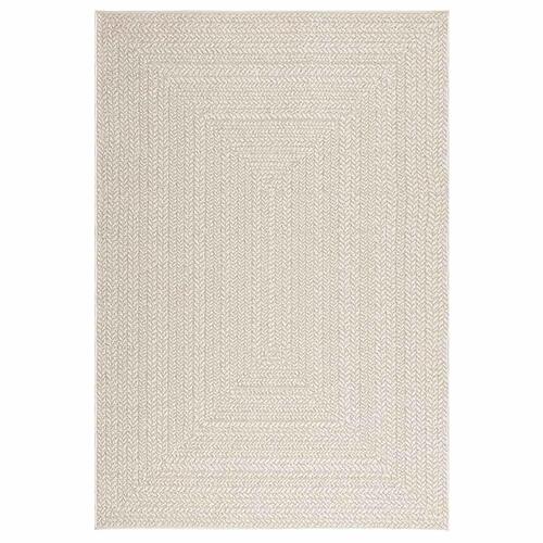 Gulvtæppe ZIZUR 140x200 cm jute-look indendørs og udendørs