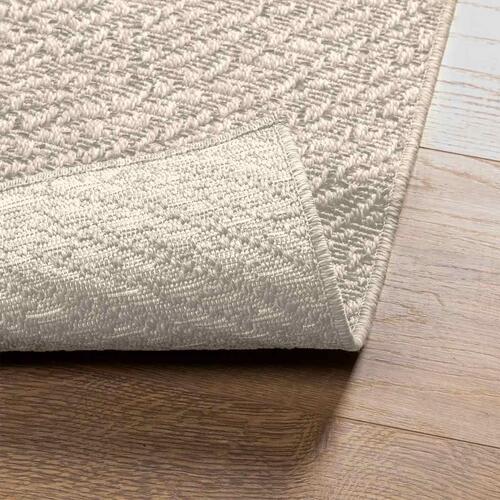 Gulvtæppe ZIZUR 80x200 cm jute-look indendørs og udendørs