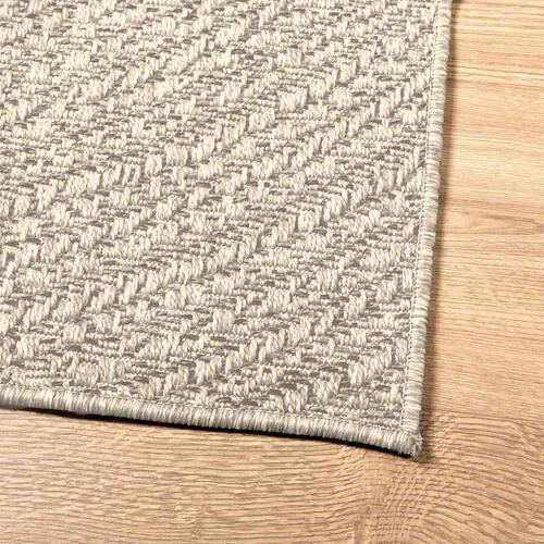 Gulvtæppe ZIZUR 80x200 cm jute-look indendørs og udendørs