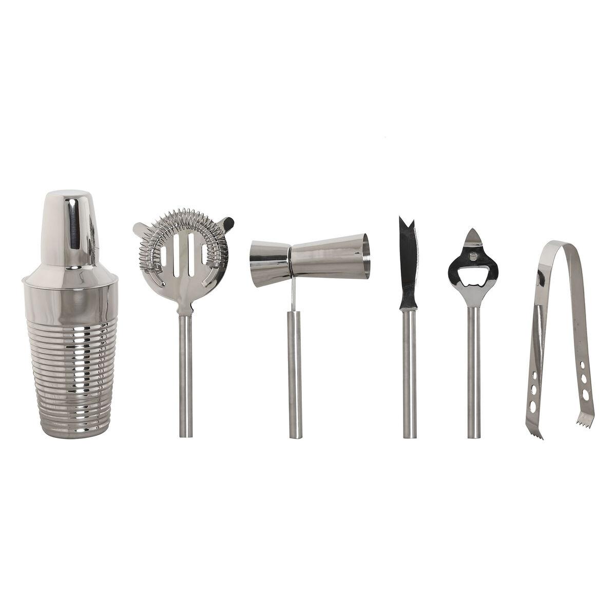 Cocktailsæt - gylden/sølv, rustfrit stål, 22 × 22 × 21 cm