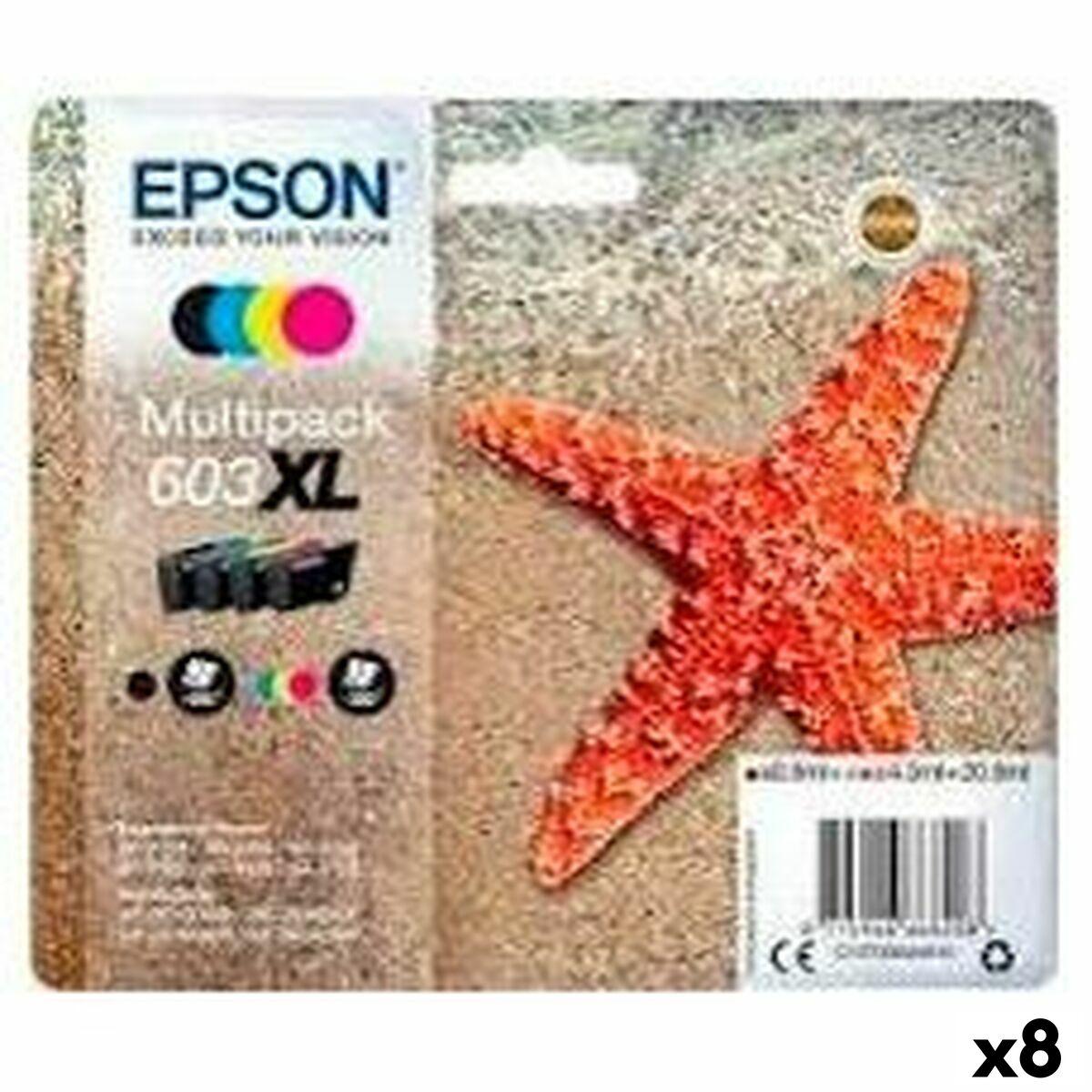 Epson 603XL original blækpatron multipack - Sort/Cyan/Magenta/Gul (8 stk)