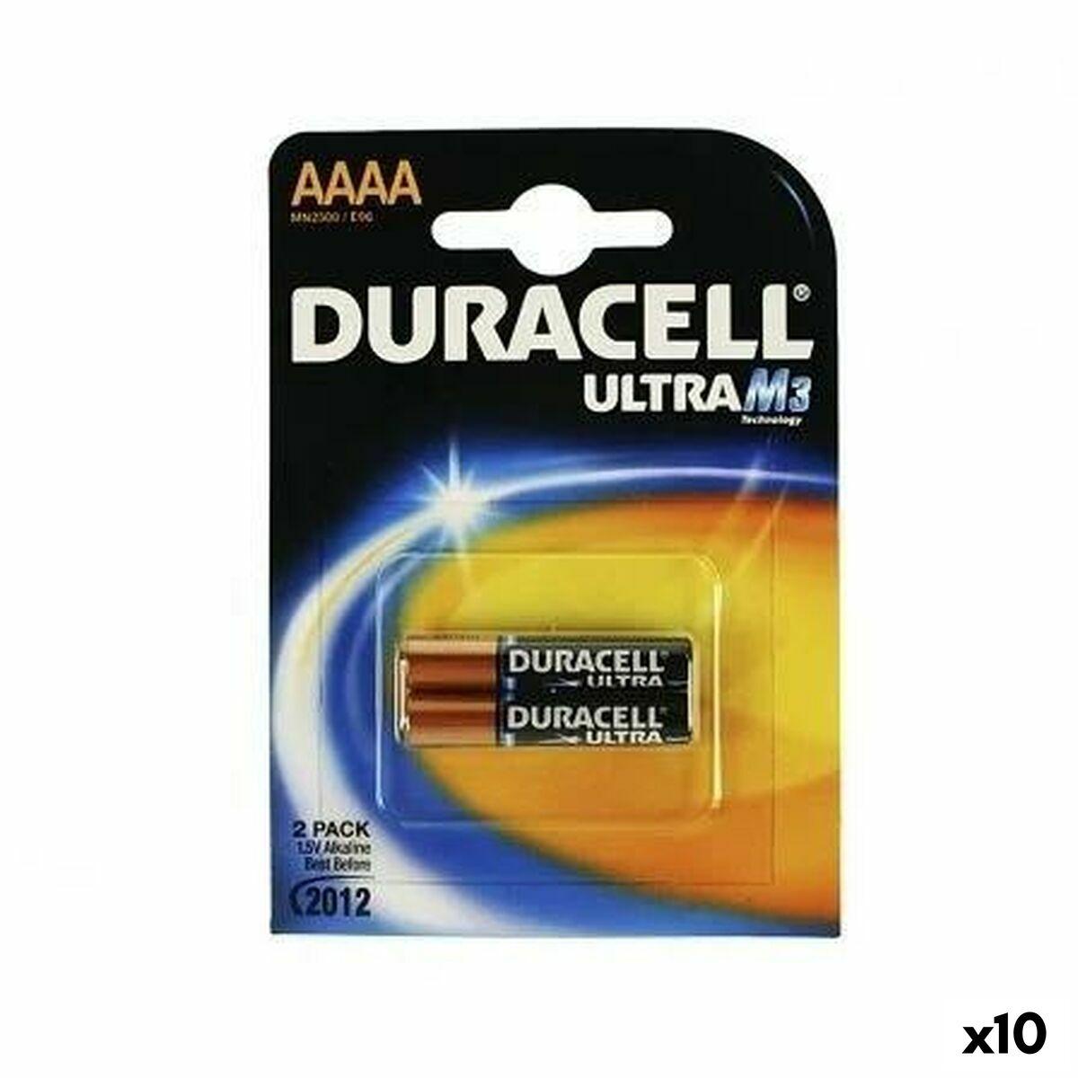 DURACELL AAAA alkaline batterier 1,5 V - 10 stk.