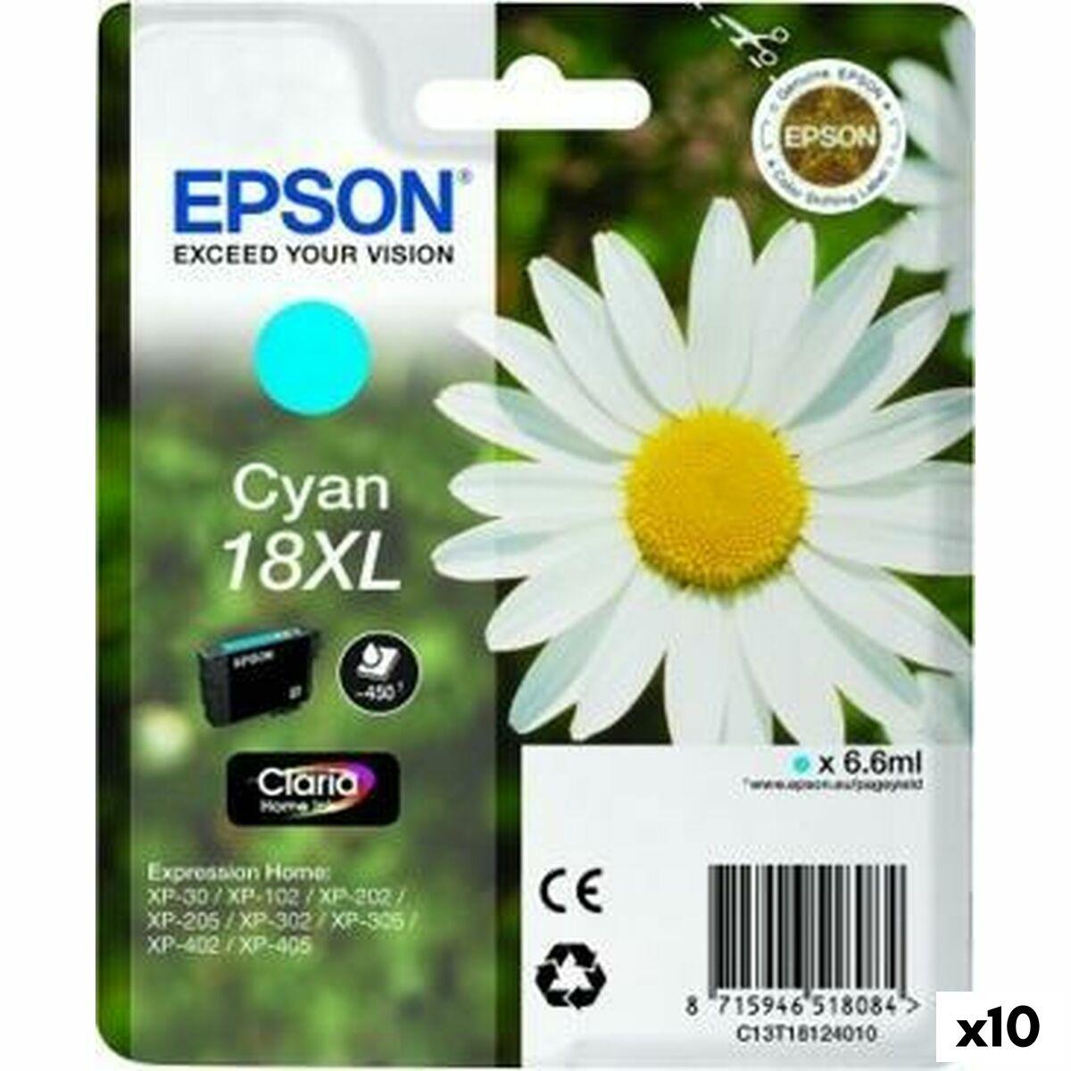 Epson 18XL Cyan - Original blækpatron, 10-pak