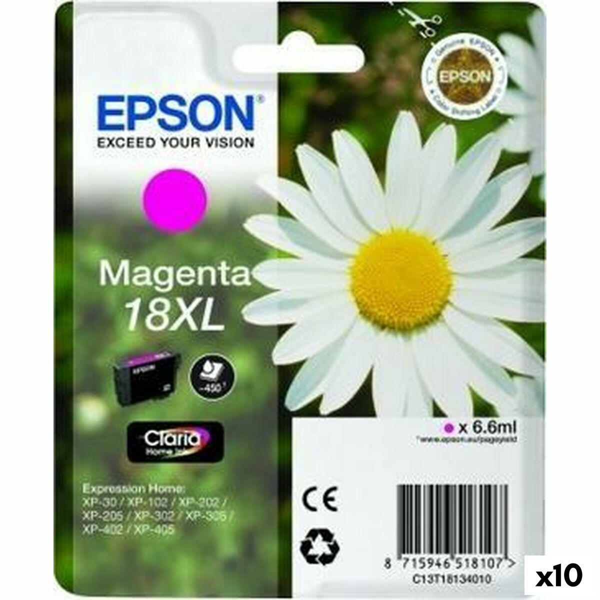 Epson 18XL magenta - original blækpatron, pakke med 10