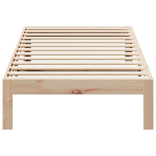 Sengeramme uden madras 90x200 cm massivt fyrretræ