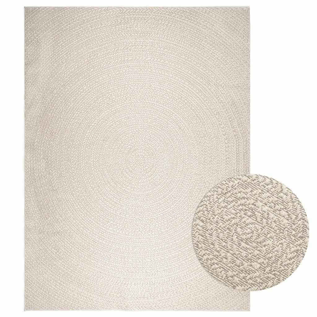 Gulvtæppe ZIZUR 240x340 cm jute-look indendørs og udendørs