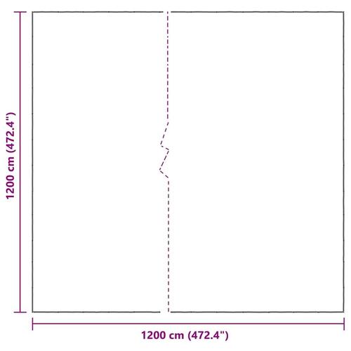 Klar presenning med øjer 12x12 m polyethylen