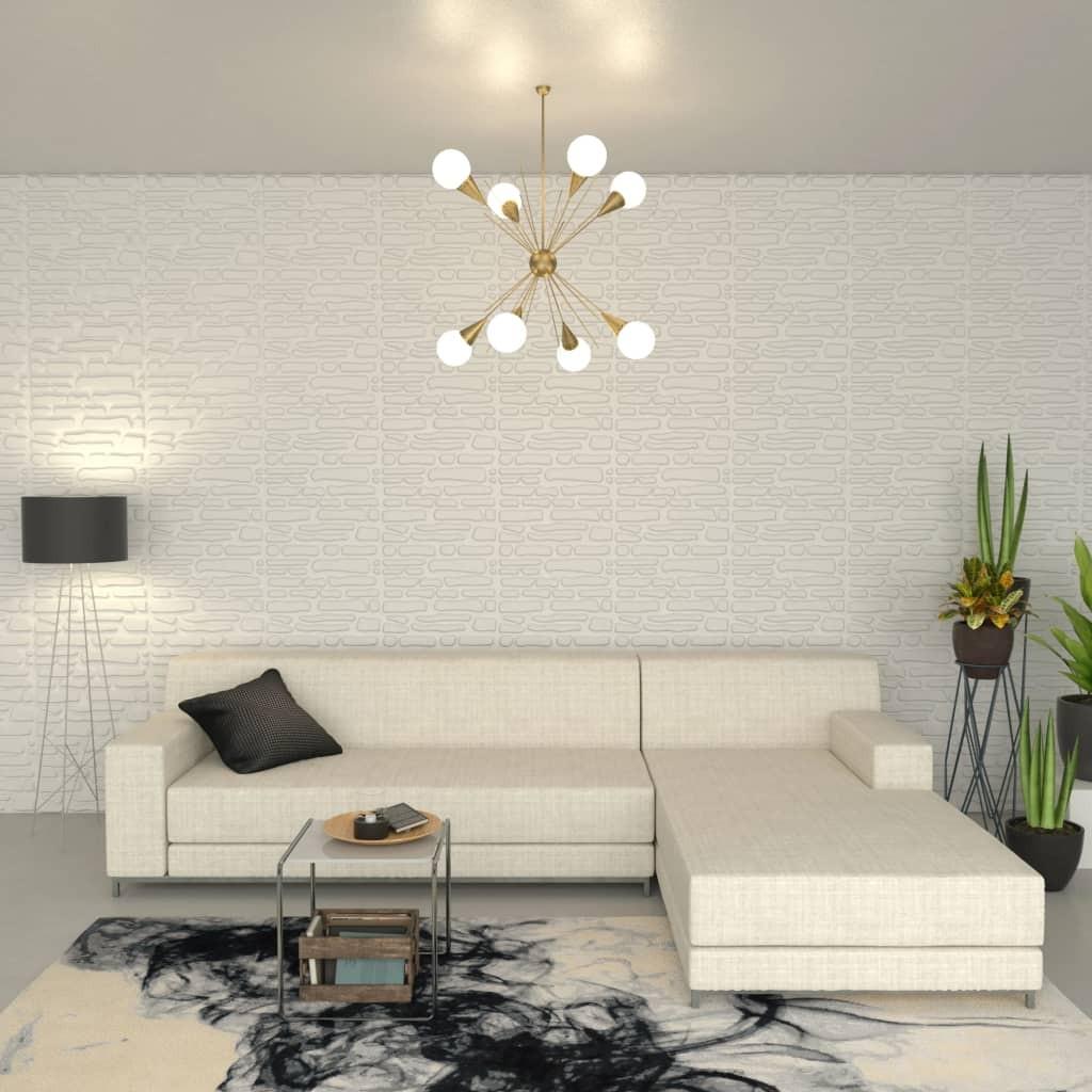 Vægpanel 12 stk. 3D 0,8 x 0,625 m 6 m²
