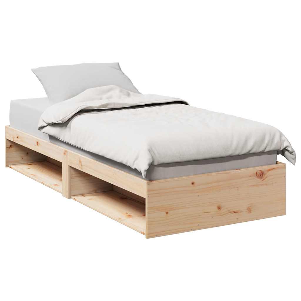 Daybed uden madras 80x200 cm massivt fyrretræ billede