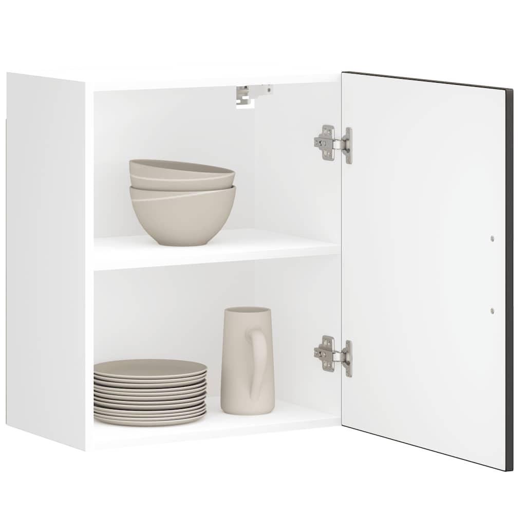 Køkkenoverskabe 2 stk. Porto konstrueret træ sort