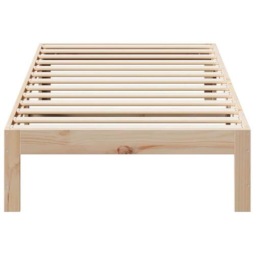 Sengeramme uden madras 80x200 cm massivt fyrretræ