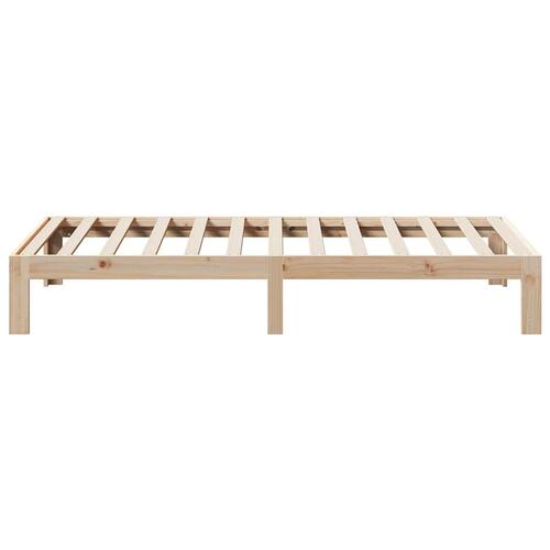 Sengeramme uden madras 80x200 cm massivt fyrretræ