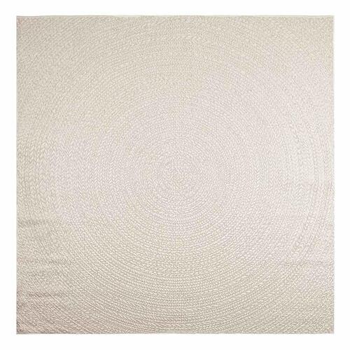 Gulvtæppe ZIZUR 240x240 cm jute-look indendørs og udendørs