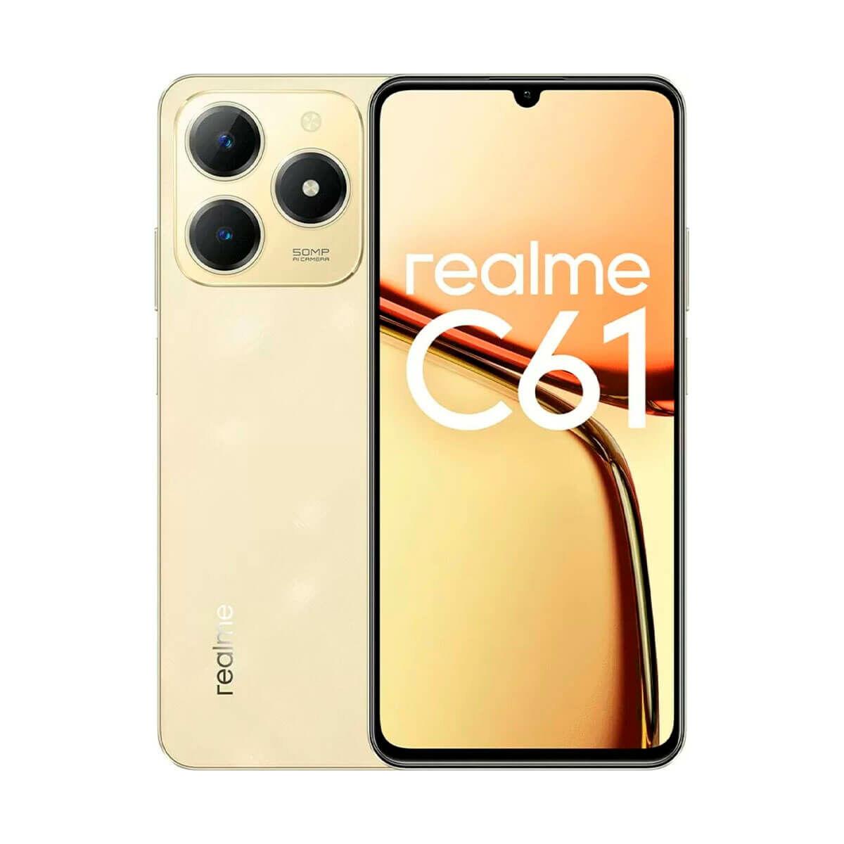 Realme C61 smartphone 6,74" - 6 GB/128 GB - Gylden