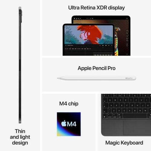 Tablet Apple iPad Pro 13 13" M4 8 GB RAM 256 GB Sølvfarvet