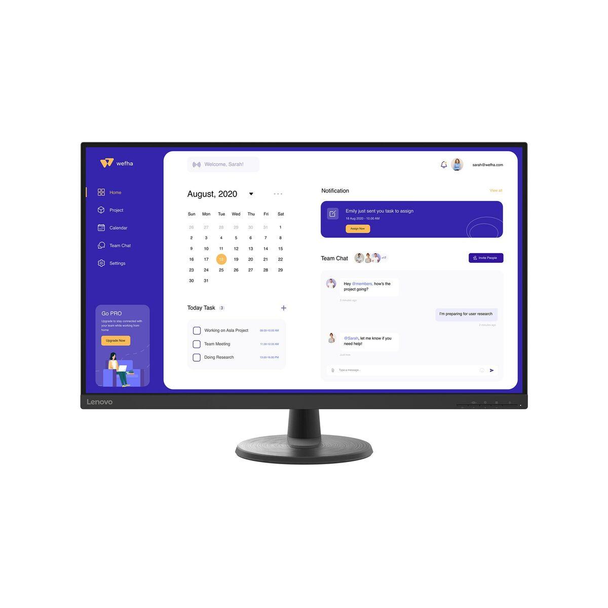 Gaming skærm Lenovo 63DAGAT2EU 4K Ultra HD 31,5"