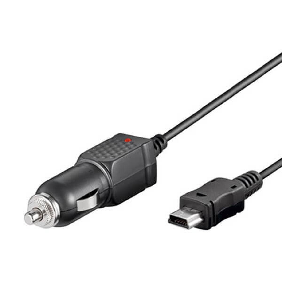 Goobay biloplader 62406 - Mini USB, 2 m kabel (12-24 V)