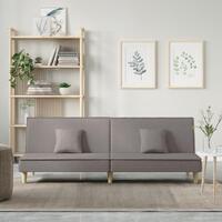 Sovesofa stof gråbrun