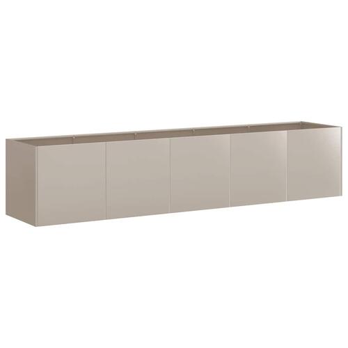 Plantekasse rustfarvet 200x40x40 cm forvitringsstål