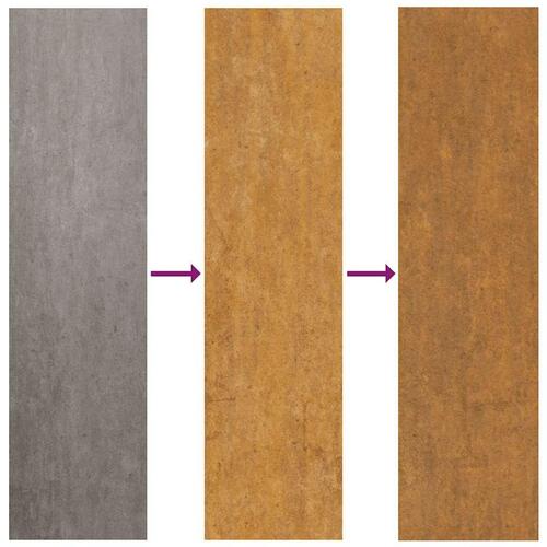 Plantekasse rustfarvet 200x40x40 cm forvitringsstål