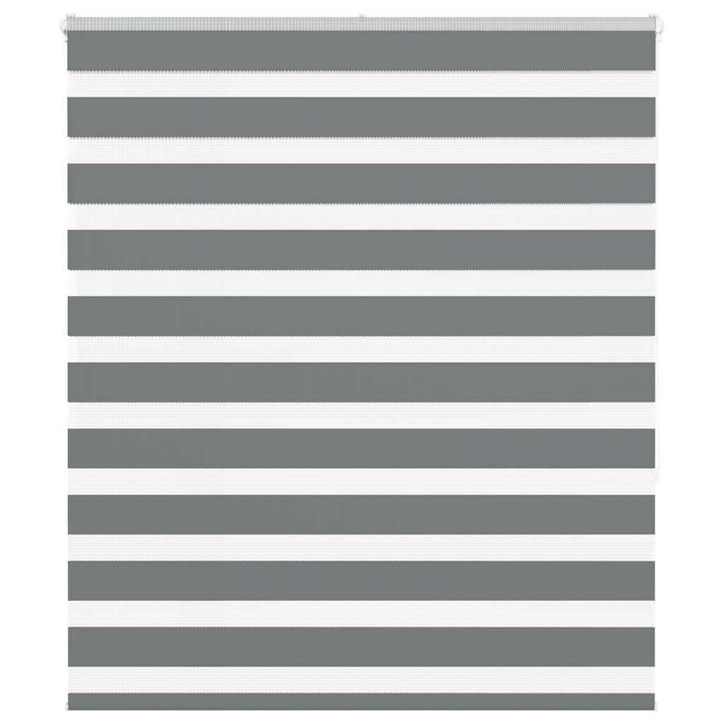 Zebragardin mørkegrå 135x150 cm stofbredde 130,9 cm polyester