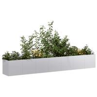 Plantekasse 280x40x40 cm galvaniseret stål